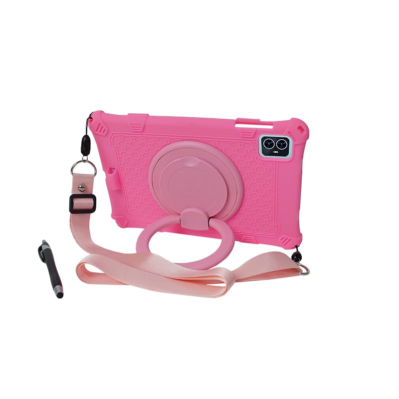 YHFZR Funda Para Teclast M50/M50HD/M50 Pro, Soporte Giratorio Silicón Ligera Carcasa Antideslizante Para Los Niños Para Teclast M50/M50HD/M50 Pro 10,1 Pulgada, Azul Oscuro