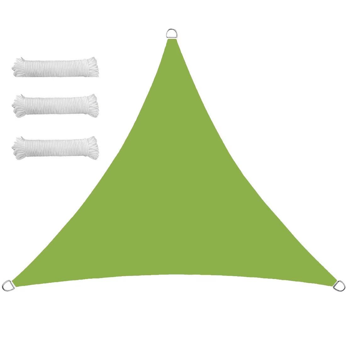 Voile d'ombrage triangulaire pour aménager une terrasse ombragée