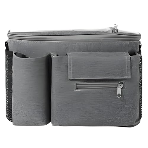 Organizador De Bolsas Para Cochecito | Portavasos Ajustable Para Silla De Paseo | Almacenamiento Impermeable Con Panel Táctil Transparente Y Diseño Seguro Para Viajes En Coche De Madres, Bebés Y Niños