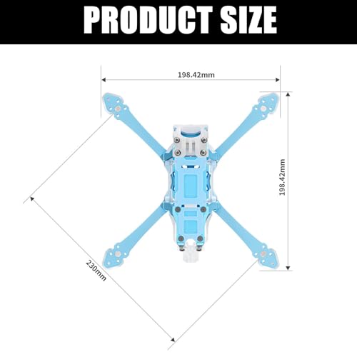 Cadre FPV 304,5 mm en carbone châssis haute résistance pour drone de course bando - 5