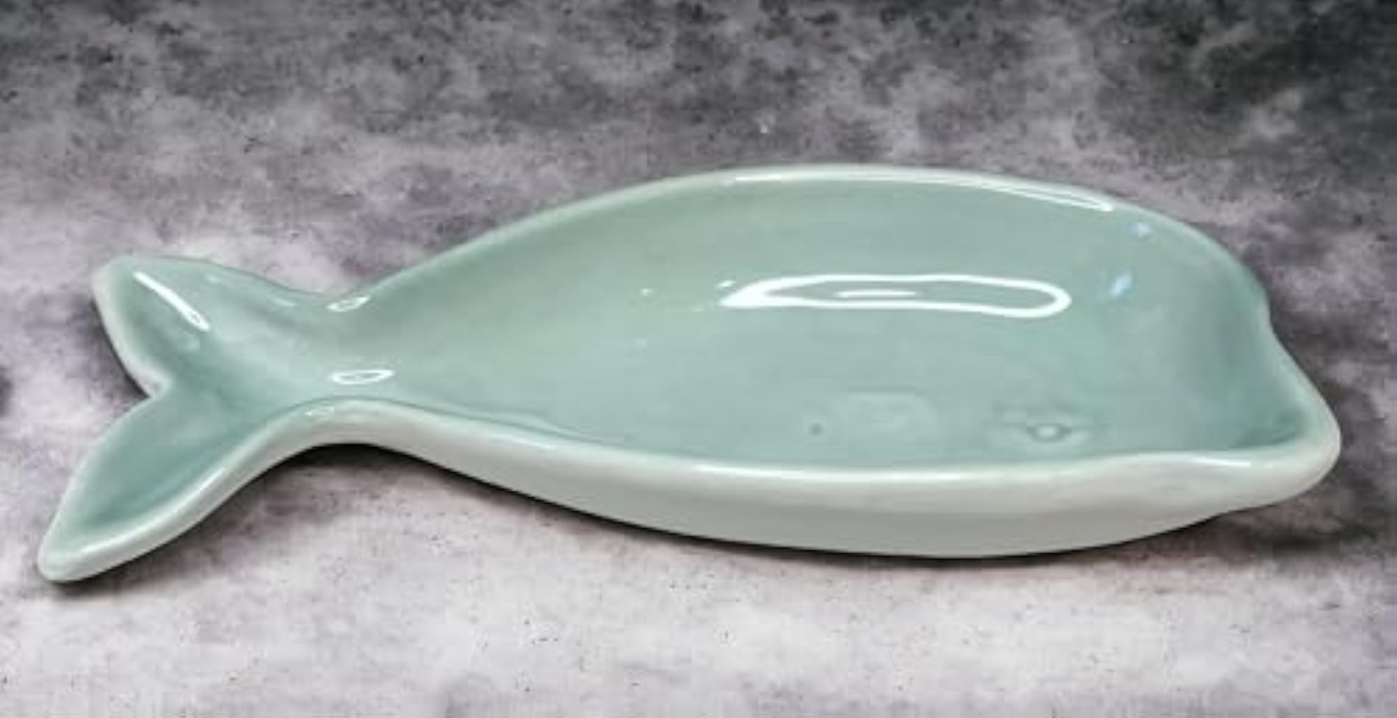Set of 2 Whale Jewelry Dishes, Ceramic Trays