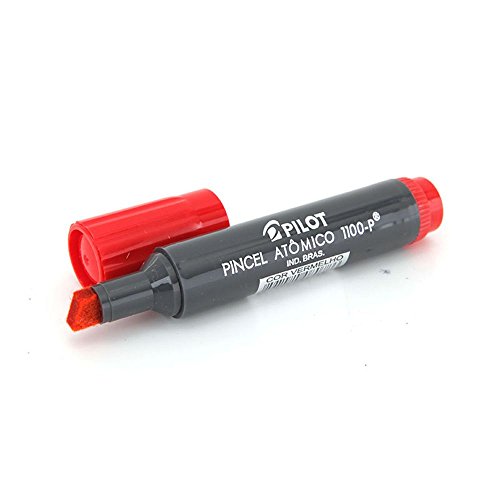 Pincel Atômico Vermelho 1100-P Pilot 12 Unidades