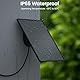 GALAYOU Solarpanel für Überwachungskamera Aussen Akku,WLAN IP Kamera Outdoor,360° verstellbare Halterung, USB C Anschluss, Typ C Schnittstelle,Wetterfest, Schwarz