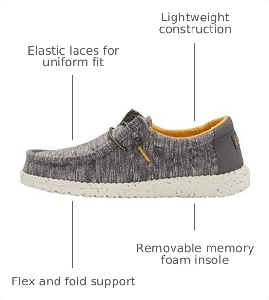 Image of HEYDUDE Boy's Wally Youth Multiple Colors | Boy's Shoes | Boy's Lace Up Loafers | Comfortable & Light-Weight
