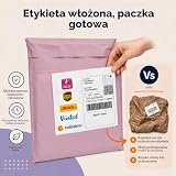 Zenacasa - 12 zabytkowych torebek do wysyłki paczek - rozmiar XL/XXL - wytrzymałe, nieprzezroczyste i wodoodporne plastikowe koperty wysyłkowe, różowe