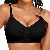 UMIPUBO Soutien Gorge sans Armature Soutien-Gorge Femme Brassiere Col en V Classiques Sexy...