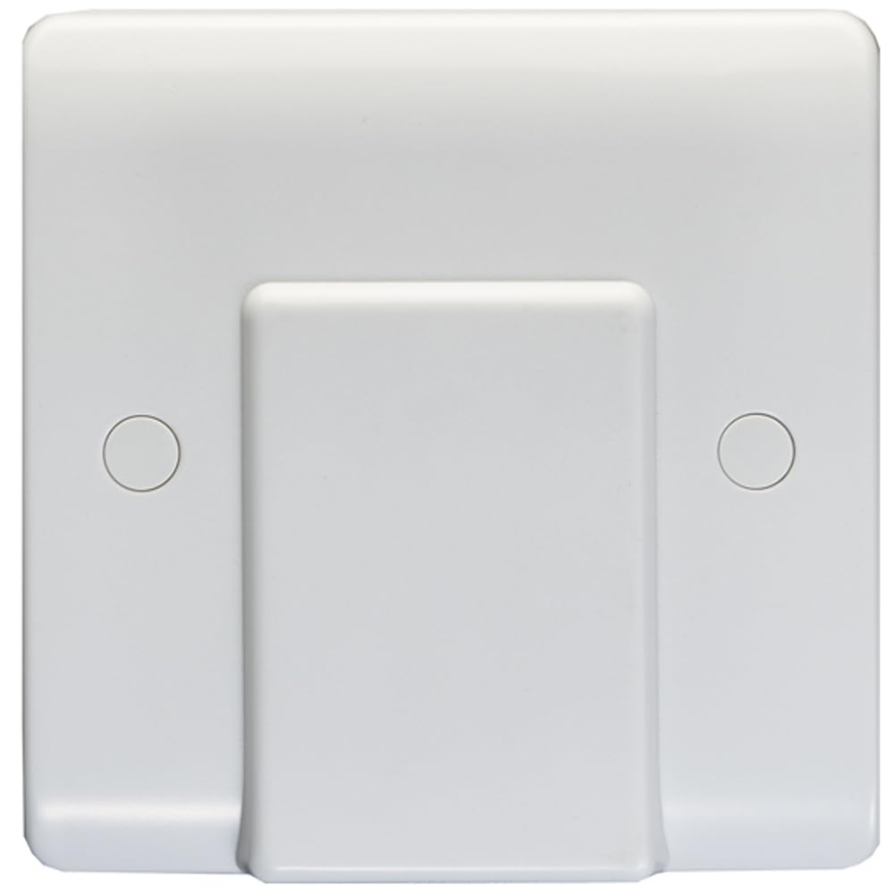 Loops White 1 Gangle Single 20A Flex Outlet Plastic Boiler Appliance Wall Plate Outlet - Decorative Appliance Switch Wall Plate