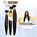 Sensationnel Curls kinksandco synthetic bundles - straight multibundle quick weave hair for natural 3c to 4c hair textures (14 16 18 inch, T1B/30)
