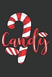 candy red lack  Candy: Cute Halloween Gifts for Candy Lovers: Red White and Black Candy Notebook for Kids Boys and Girls