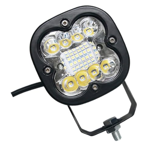 VALICLUD LED Travail LED Triple Rangée Lampe Auxiliaire Jaune Projecteur Étanche Antichoc pour Voiture Camion Tout Éclairage Automobile Robuste