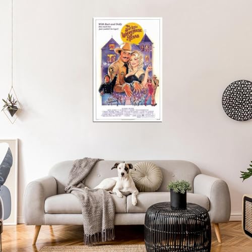 Avantica S524127 The Best Little Whorehouse In Texas 1982 Movie Film Wall Art Print For Theater Movie Night Room Decor 18X24 Poster thumb #1