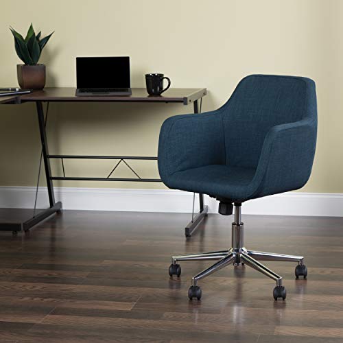 Ofm Ess Collection Upholstered Home Office Desk Chair, Blue #TOP1