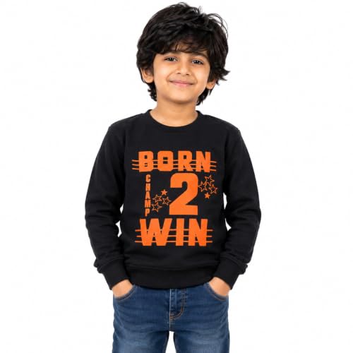 Image of NammaBaby Baby Boys Polyester Blend Hooded Sweatshirt
