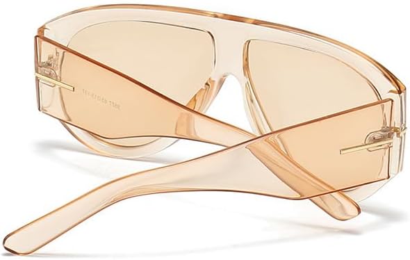Trendy Retro Oversized Aviator Sunglasses for Women Men 70s Unique Luxury Thick Classic Sun Glasses - Image 4