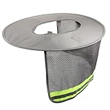 tapazole et alcool Parasol para casco: tiene un borde extendido para protegerte del sol abrasador, adecuado para ofrecer protección a tu cuello, cara y protector de ala del casco