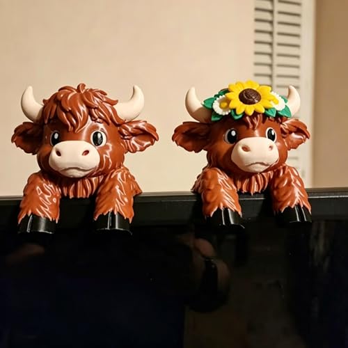 Décoration de vache pour la maison : petites figurines rigolotes de bureau
