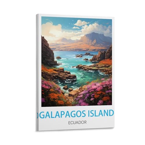 Toile vintage Île Galapagos Équateur LHJOIUN ravivez votre passion des voyages