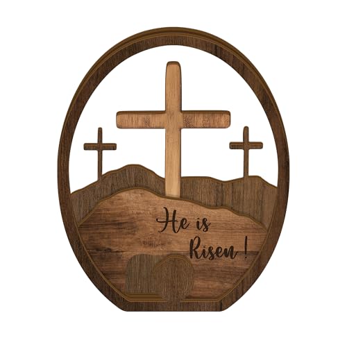 He is Risen Gifts for Adults, Easter Decor Resurrection Scene