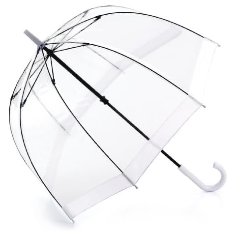 Fulton Birdcage 1 Umbrella with White Trim Cover