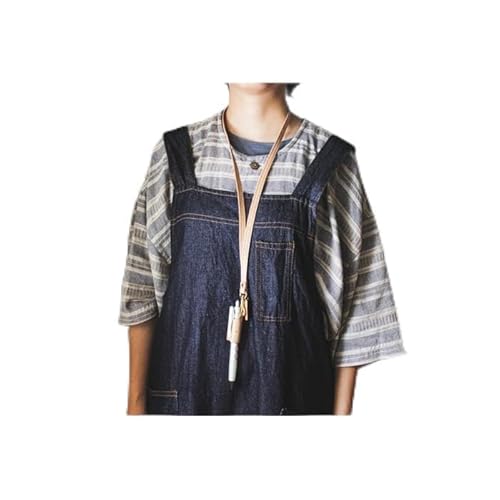 [品切れの場合、納期3ヶ月程][minca]栃木レザーのネックストラップ付ペンホルダー 持ち歩きに便利 ペンホルダー+ストラップ/M/タン(生成) 721[玩具 雑貨 日用品 人気]