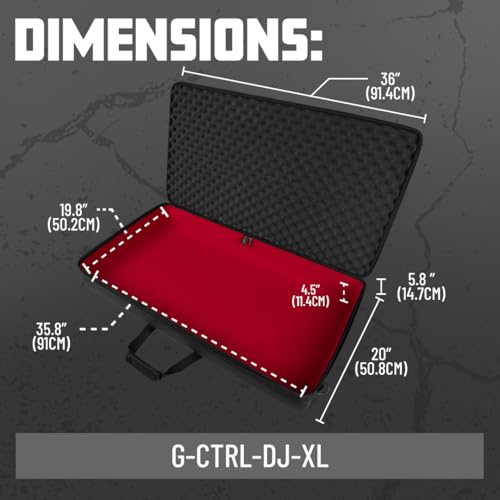 Image of Gator Cases Control Series Universal Case for Extra-Large DJ Controllers - 36 inch x 20 inch - XDJ-AZ /XDJ-XZ, Pioneer OPUS-QUAD, Rane Four /Performer, (G-CTRL-DJ-XL)