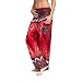 Produktbild Mienloco Damen und Herren Haremshose Aladinhose Pumphose (L/XL ab 1,70m, Rot)