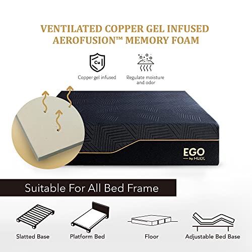 EGOHOME-14-Inch-Queen-Memory-Foam-Mattress-for-Back-Pain-Cooling-Gel-Bed-in-a-Box-Made-in-USA-CertiPUR-US-Certified-Therapeutic-Medium-Mattress-60x80x14-Black