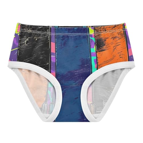 Cotton Toddler Underwear Custom Colorful Skateboards Black Girl Panties Cute Fun Print Undies Kids Briefs 2t