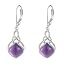 Amethyst irish earrings