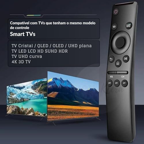 Kit 2 Controles Remoto Para TV Com teclas Para Aplicativo Compátivel para TV com o mesmo modelo