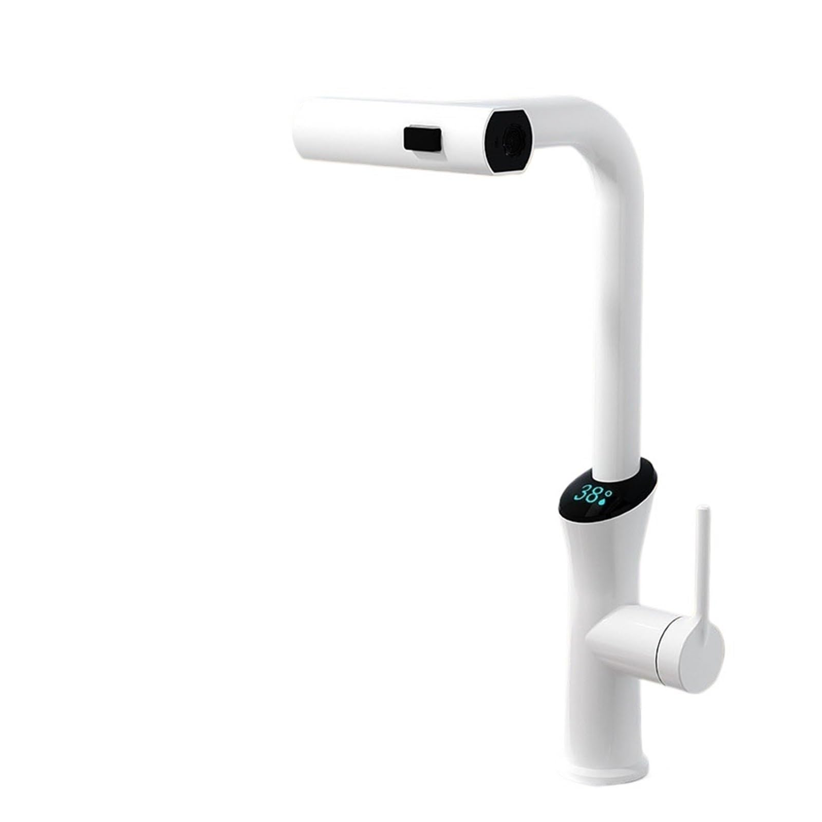 Robinet de cuisine multifonction WH Digital, mitigeur d'évier design avec écran LED moderne