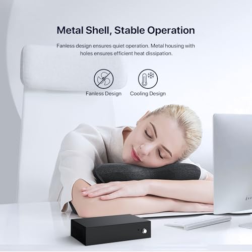 Image of Tenda 5 Port Gigabit Ethernet Switch | Ethernet Splitter | 5 x 1000Mbps Ports | Unmanaged Network Switch | Plug & Play | Desktop /Wall-Mount | Fanless Quiet | Sturdy Metal Case | Traffic Optimization