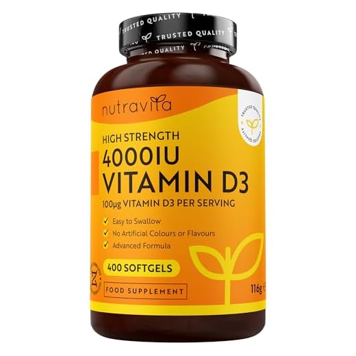 Nutravita Vitamina D3 4000 UI - 400 Cápsulas Blandas - Suministro para Más de un Año - Vitaminas D de Alta Resistencia para Mejorar absorción de Calcio, Salud de Huesos y Dientes