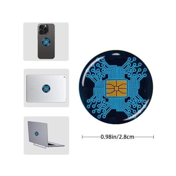 6pcs emf Blocker for Cell Phone Protector Neutralizer Sticker for Smartphone/Tablet/Laptop/TV Electronic Device - Image 3