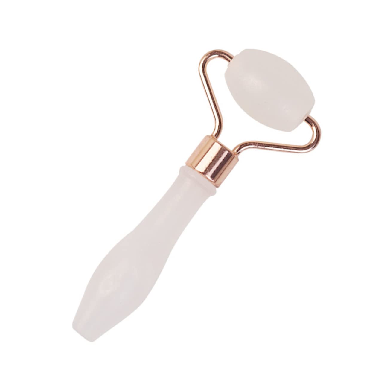 Jade Face Massage Roller Single Head Beauty Roller for Skin Care Natural Crystal Facial Massage Tool for Women Reduces Puffiness and Enhances Radiance