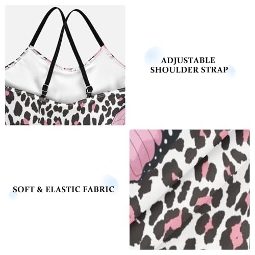 Bolaz Girls Swimsuits One-Piece Bathing Suits Multicolor Kids Sport Summer Beach Swimwear for 3-10 Years Old-Pink Butterfly33