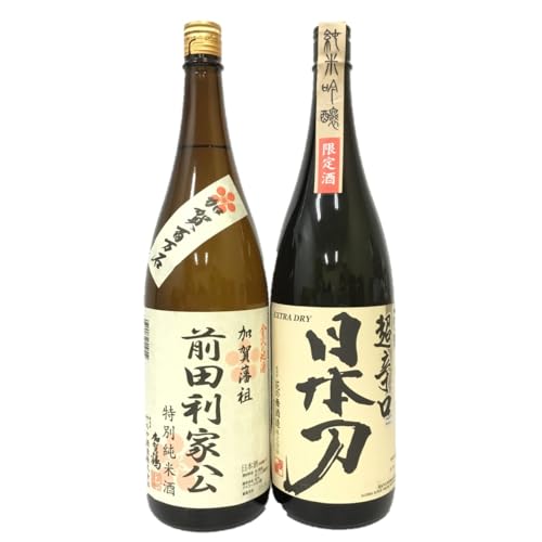 【日本酒 ・ 石川＆静岡】 日本酒の旅 うまい酒飲み比べ - 石川・前田利家公 ＆ 静岡・日本刀（かたな）限定酒（1.8L×2本）セットのサムネイル