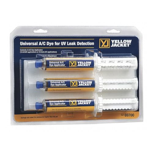 Yellow Jacket 69700 6-pack Universal A/C Dye for UV Leak Detection