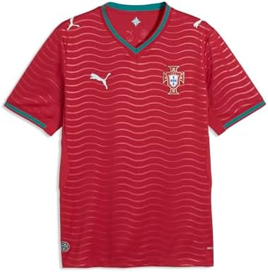 PUMA Mens Portugal Home Crew Neck Short Sleeve Jersey Casual