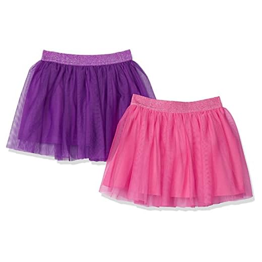 Amazon Essentials Toddler Girls' Tutu Skirts (Previously Spotted Zebra), Pack of 2, Pink/Purple, 2T