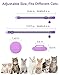 Joytale AirTag Cat Collar 2 Pack with Breakaway Safety Buckle, Reflective Cats Collar with AirTag Holder, Adjustable 7.5-12.5 Inch, Anti-Fraying Lightweight for Girl Boy Kitten, Purple