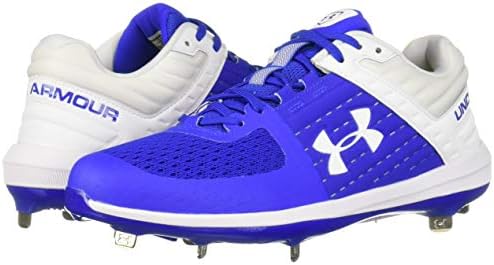 Under Armour Men's Yard Low ST Baseball Shoe, Royal (401)/White, 7 | Image 6