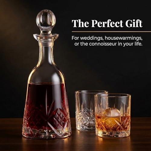 Godinger Wine Decanter, Whiskey Decanter, Dublin Crystal Collection by Godinger - Used condition - Image 8