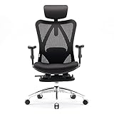SIHOO Office Chair Ergonomic Desk Office Chair with Footrest, Breathable Mesh Design High Back...