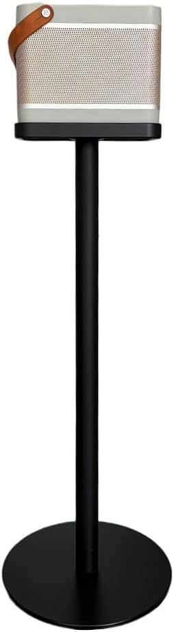 Speaker Floor Stand for the B&O Bang & Olufsen Beolit 20, Crafted from Premium Aluminum Alloy with Hidden Cable Management and a Minimalist Design (Black)