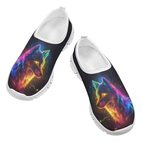 Doojoayie Little Boys Slip On Sneakers Novelty Outdoor Sport Shoes White Sole