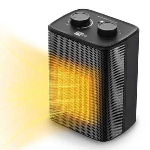 aeco EcoHeat One Heizlüfter klein 2000W energiesparend 3 Heizstufen...