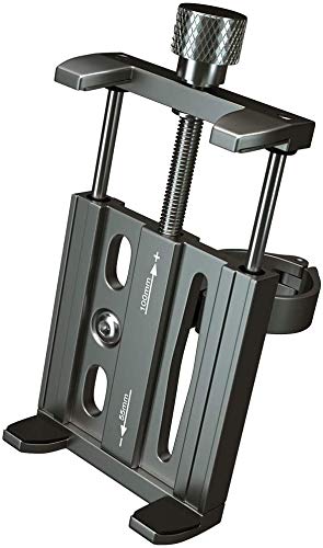 Suporte universal GPS/Celular para Moto/Bike em Alumínio Suporte Mania ajustável Preto