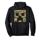 Minecraft Creeper Big Face Mob Fill Pullover Hoodie