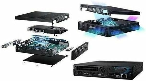 Lenovo ThinkCentre M90q Gen 6 Desktop Computer - Intel Core Ultra 5 235T(Beat 12th Core i7) - 64GB DDR5 RAM- 1TB PCI Express NVMe 4.0 x4 SSD - Tiny - Black